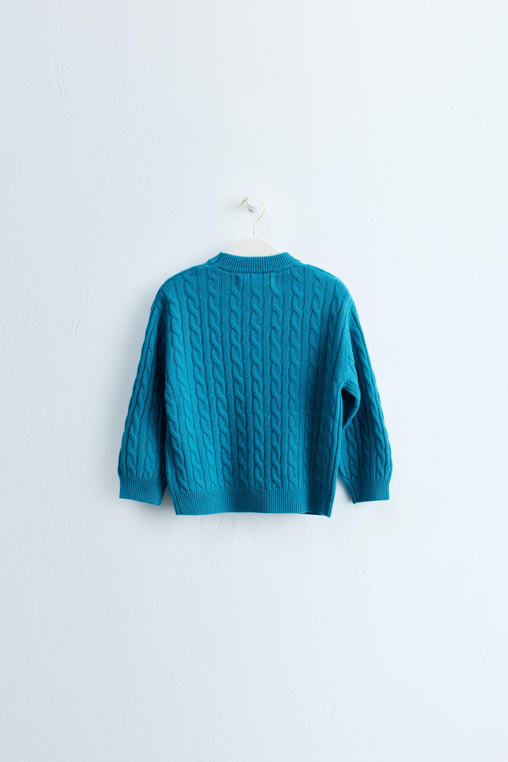 ZARA TIMELESS - PULL À TORSADES 100 % LAINE