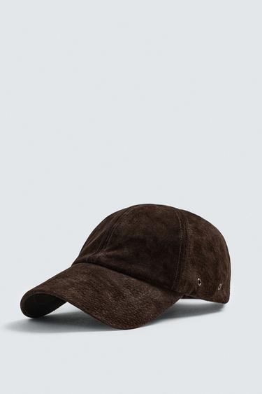 GORRA PIEL ANTE - Marrón de Zara