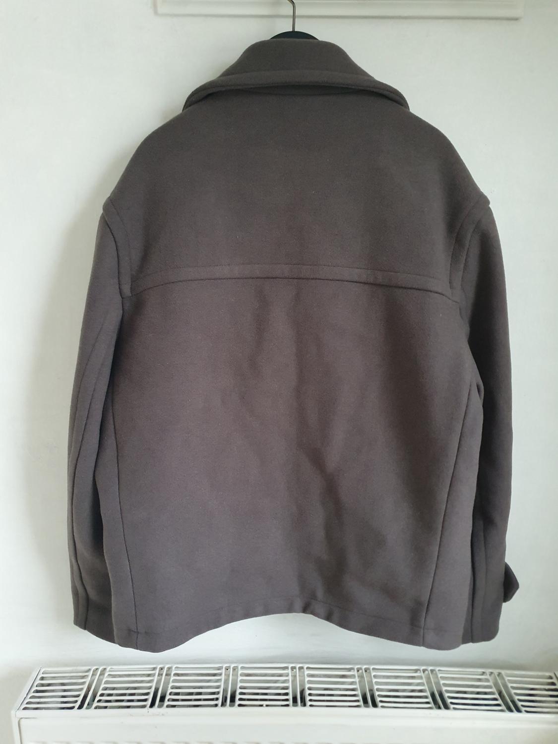 BROWN WOOL BLEND SHORT COAT JACKET ZARA SIZE S - Image 5