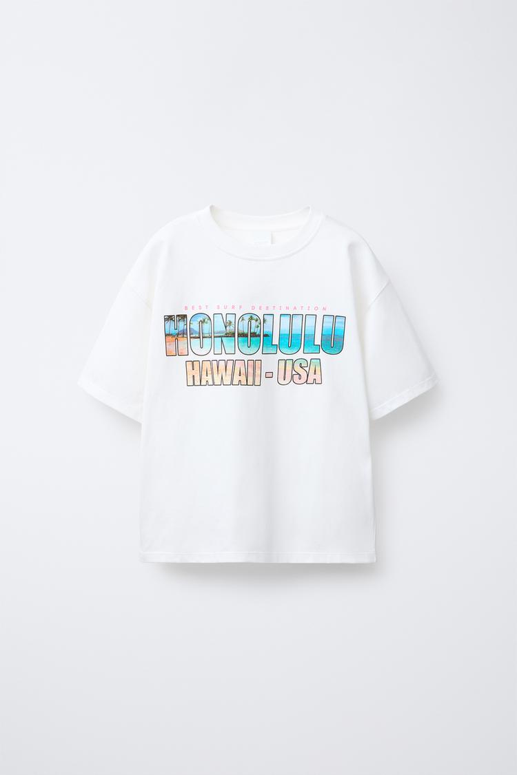 HONOLULU SURF PRINT T-SHIRT