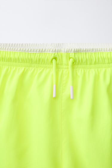 6-14 YEARS/ QUICK-DRY SWIM SHORTS - Neon yellow by Zara - Image 2