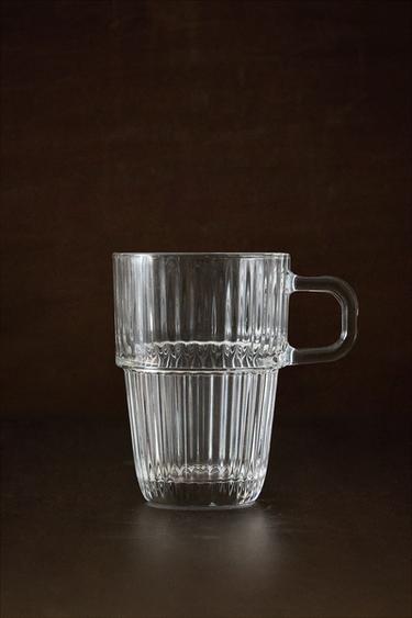 GLASS CUP WITH RAISED DESIGN -  by Zara - Image 5