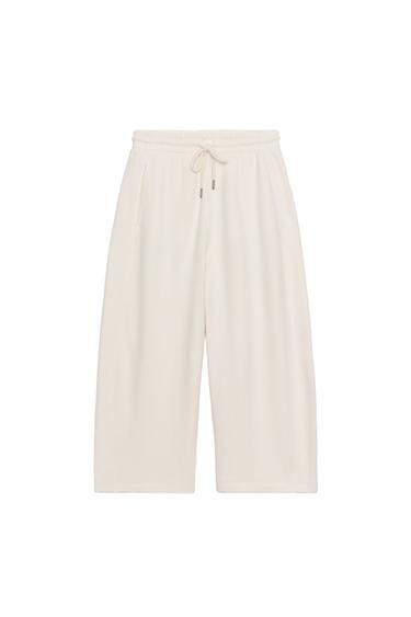 COTTON CULOTTES - Ecru by Zara