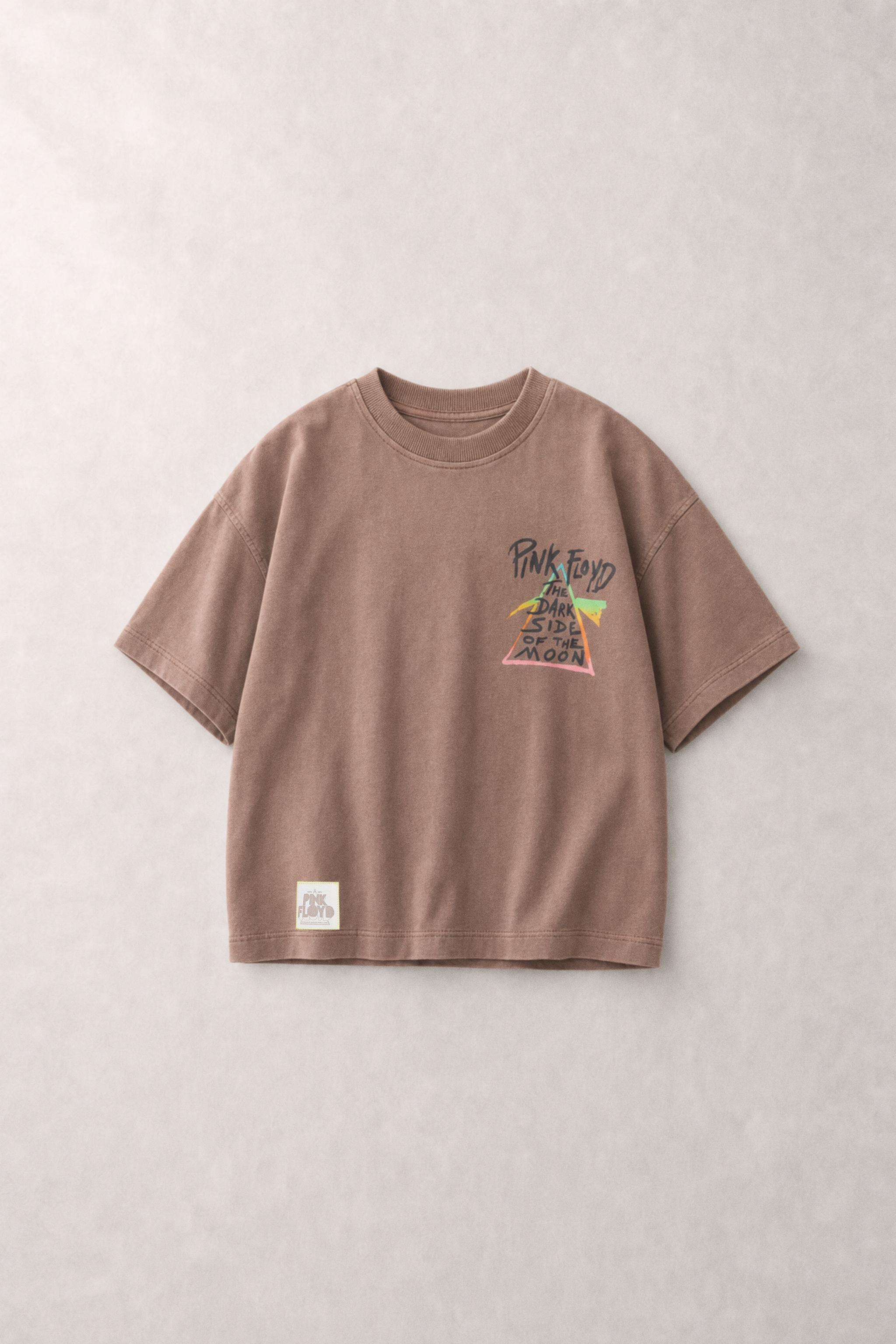 PINK FLOYD ©™ PRINT T-SHIRT — Brown