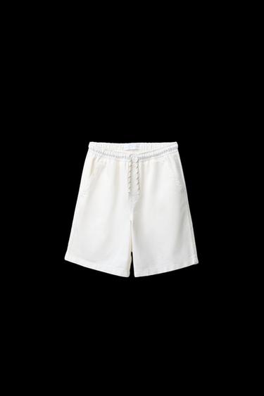 BERMUDA SARGA STRAIGHT FLUIDA - Crudo de Zara - Imagen 0