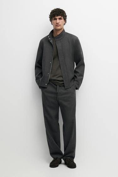 Zara 100% wool total look overshirt - Gray