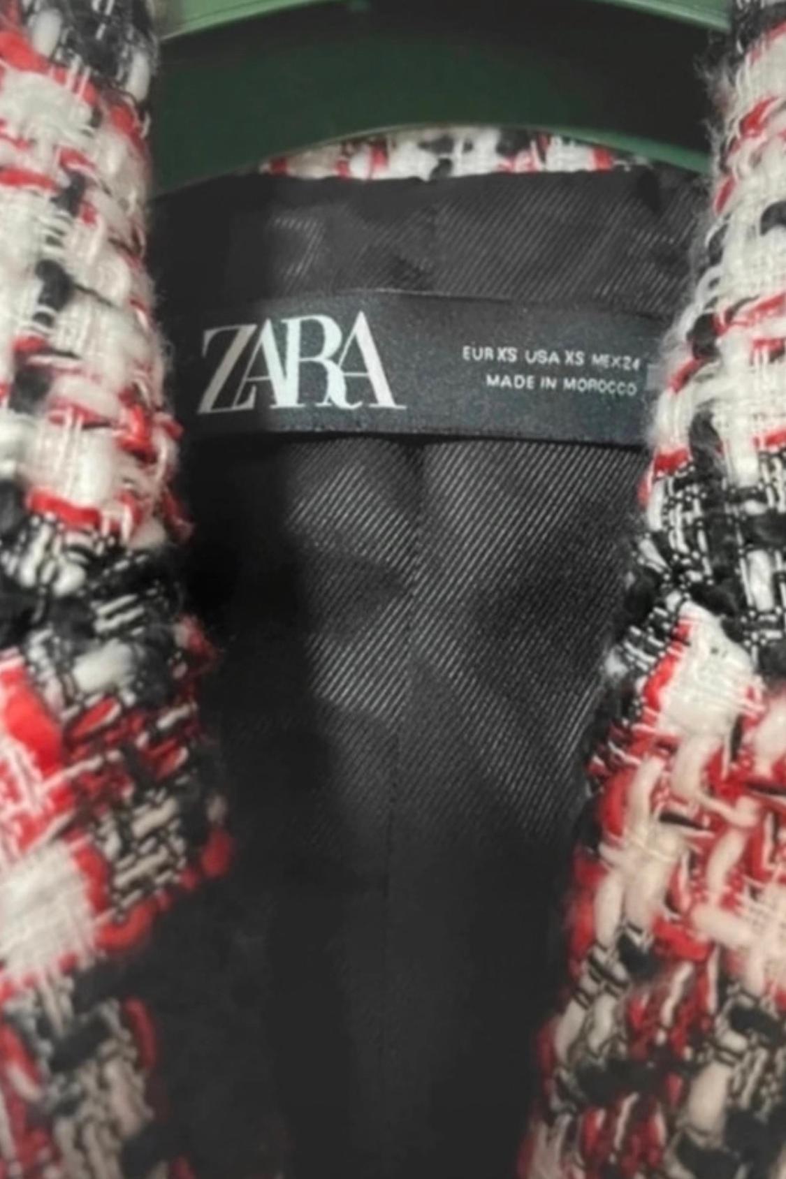 DOUBLE-BREASTED CHECK BLAZER - Image 3
