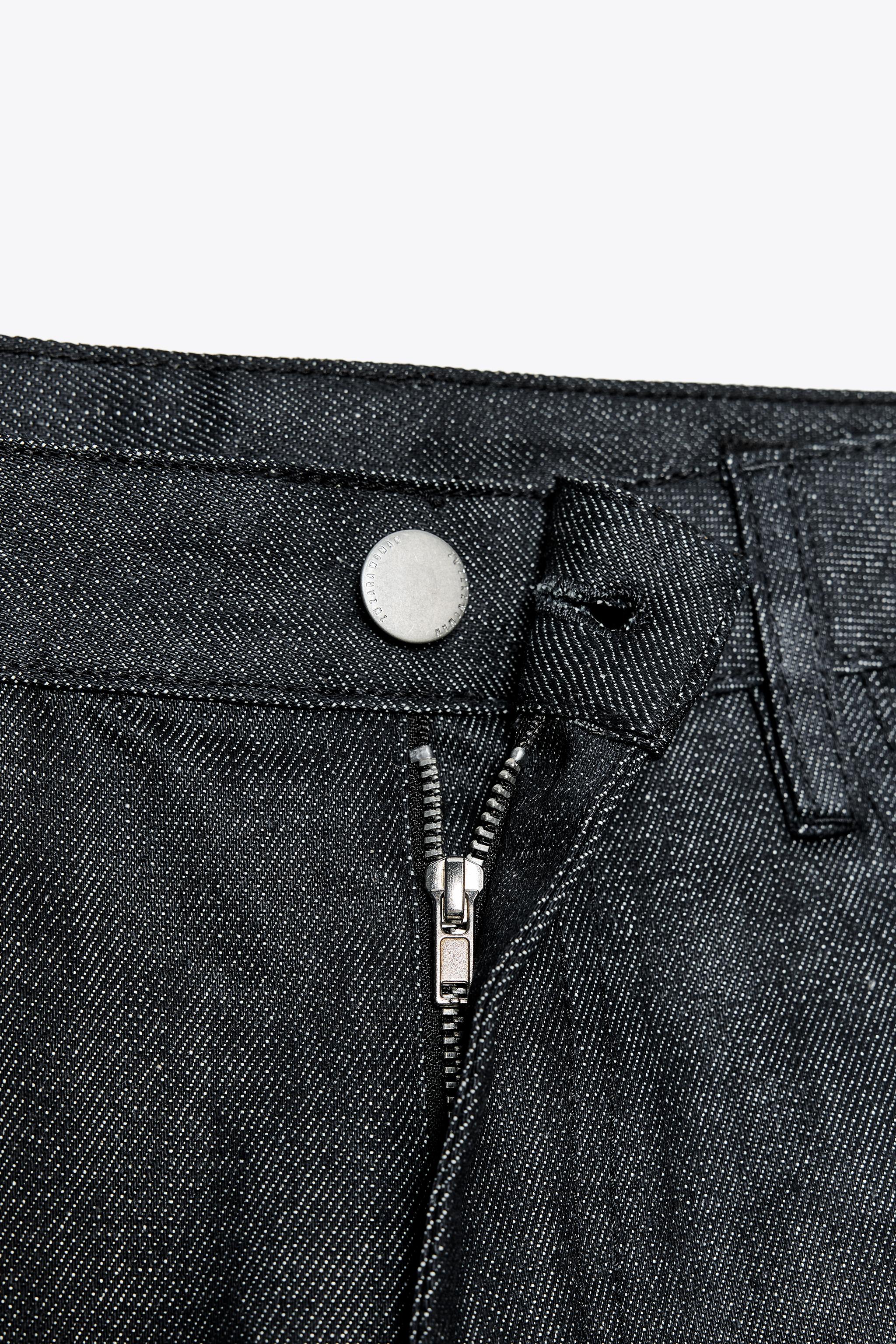 ZARA JEANS ZW COLLECTION ワイドレッグ ローライズ 2183/075 ZW COLLECTION HIGH WAIST WIDE LEG JEANS - Blue | ZARA United