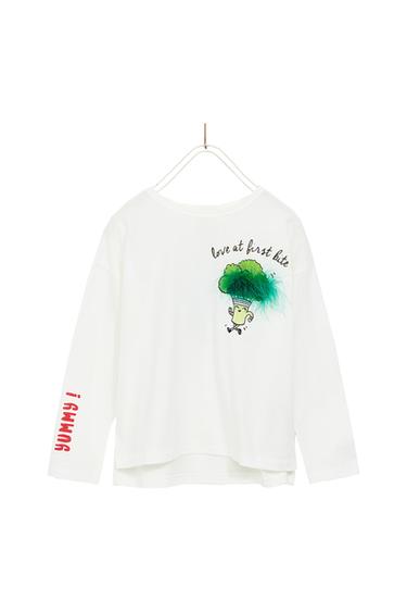 FEATHER AND PRINT TOP