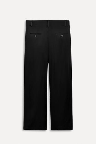 PANTALON DE COSTUME SATINÉ 50E ANNIVERSAIRE - Noir de Zara - Image 3