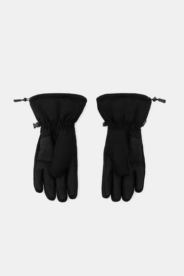 POLARTEC® WATERPROOF SKI COLLECTION GLOVES - Black by Zara - Image 2