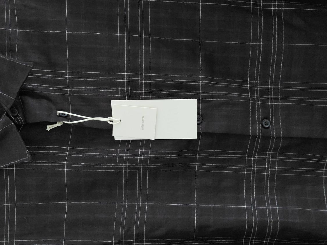 CHECK LINEN/COTTON SHIRT - Image 4