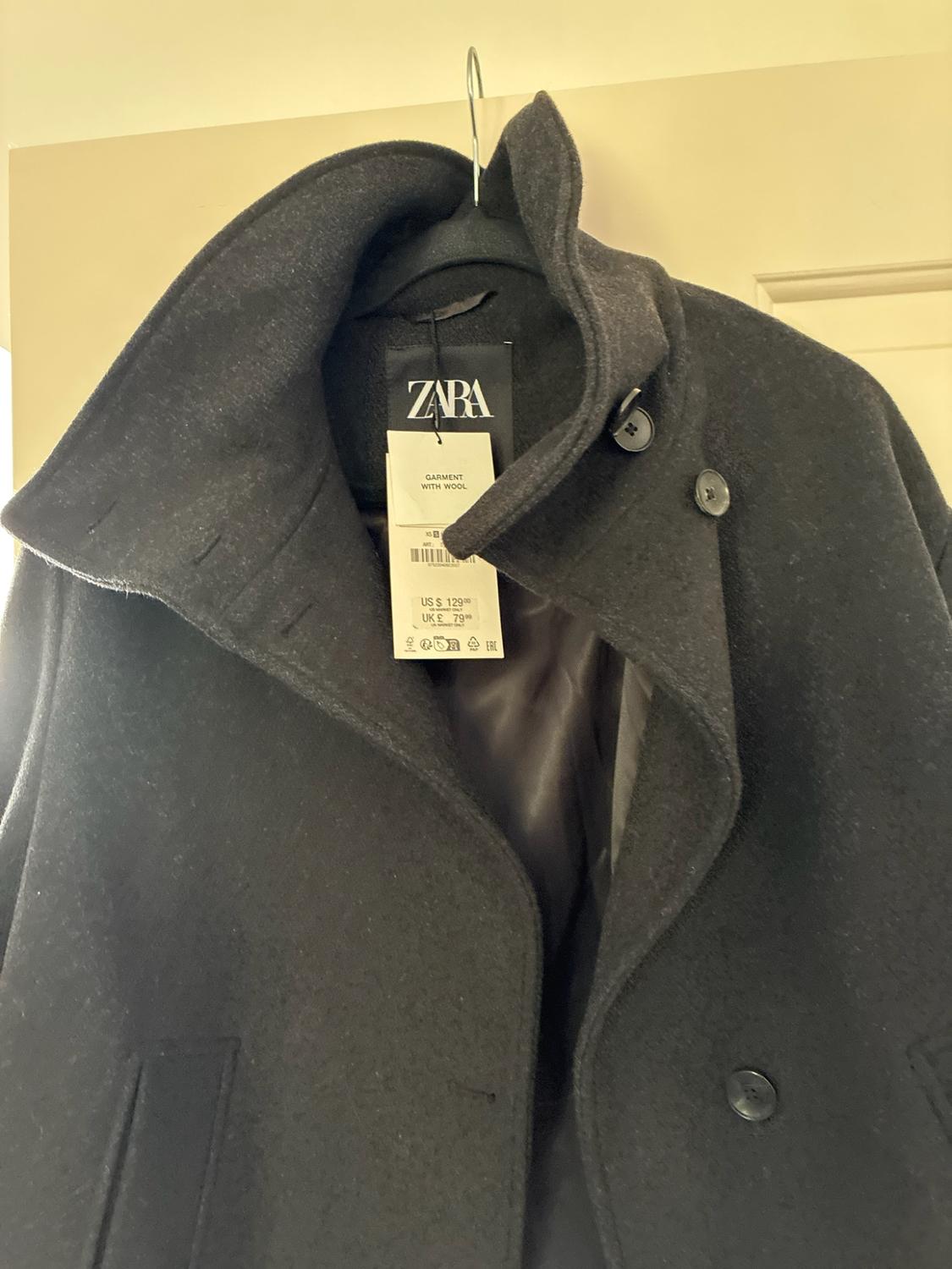 ZW COLLECTION SHORT WOOL BLEND COAT - Image 2