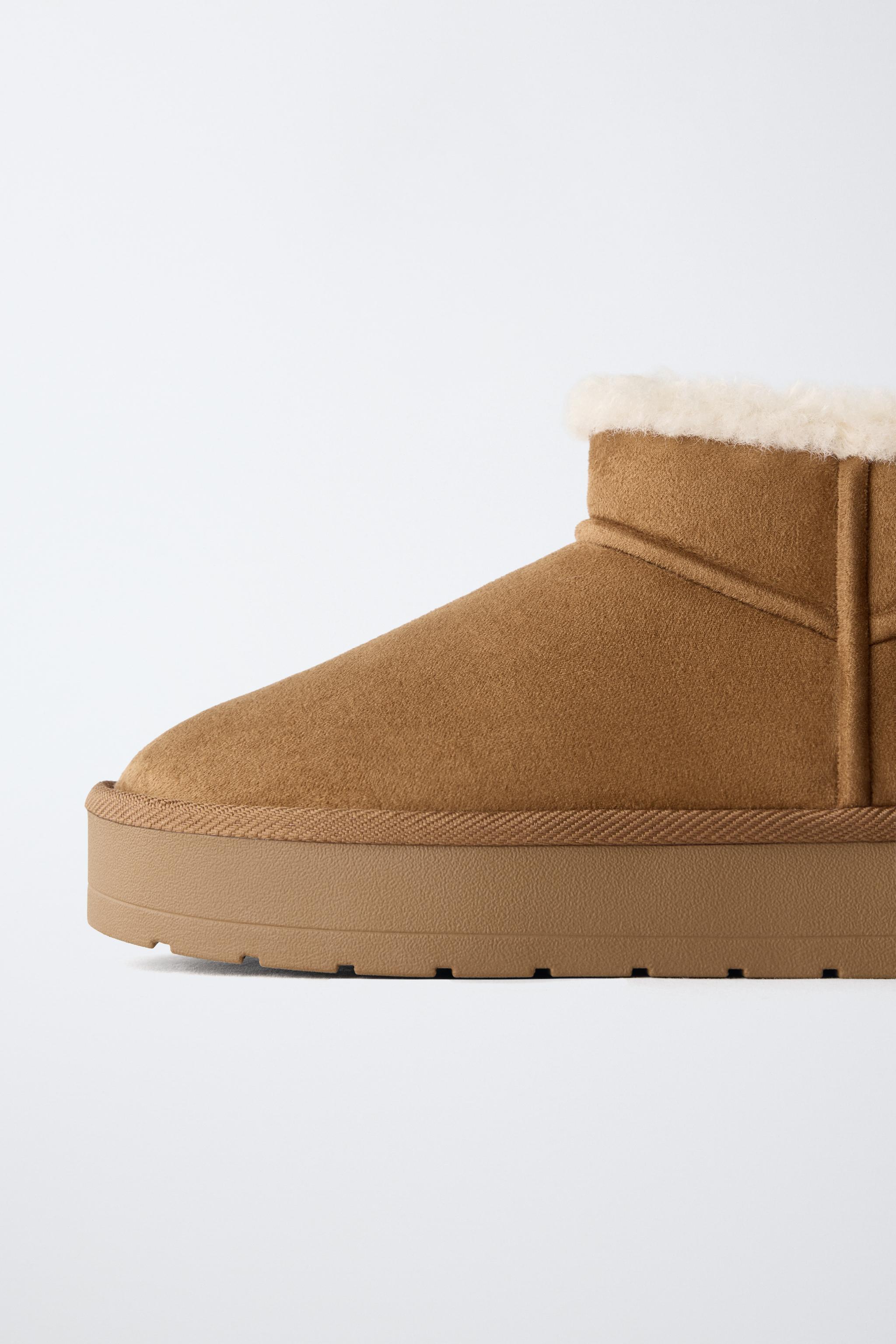 BOTTINES BRODÉES À PLATEFORME DOUBLÉES