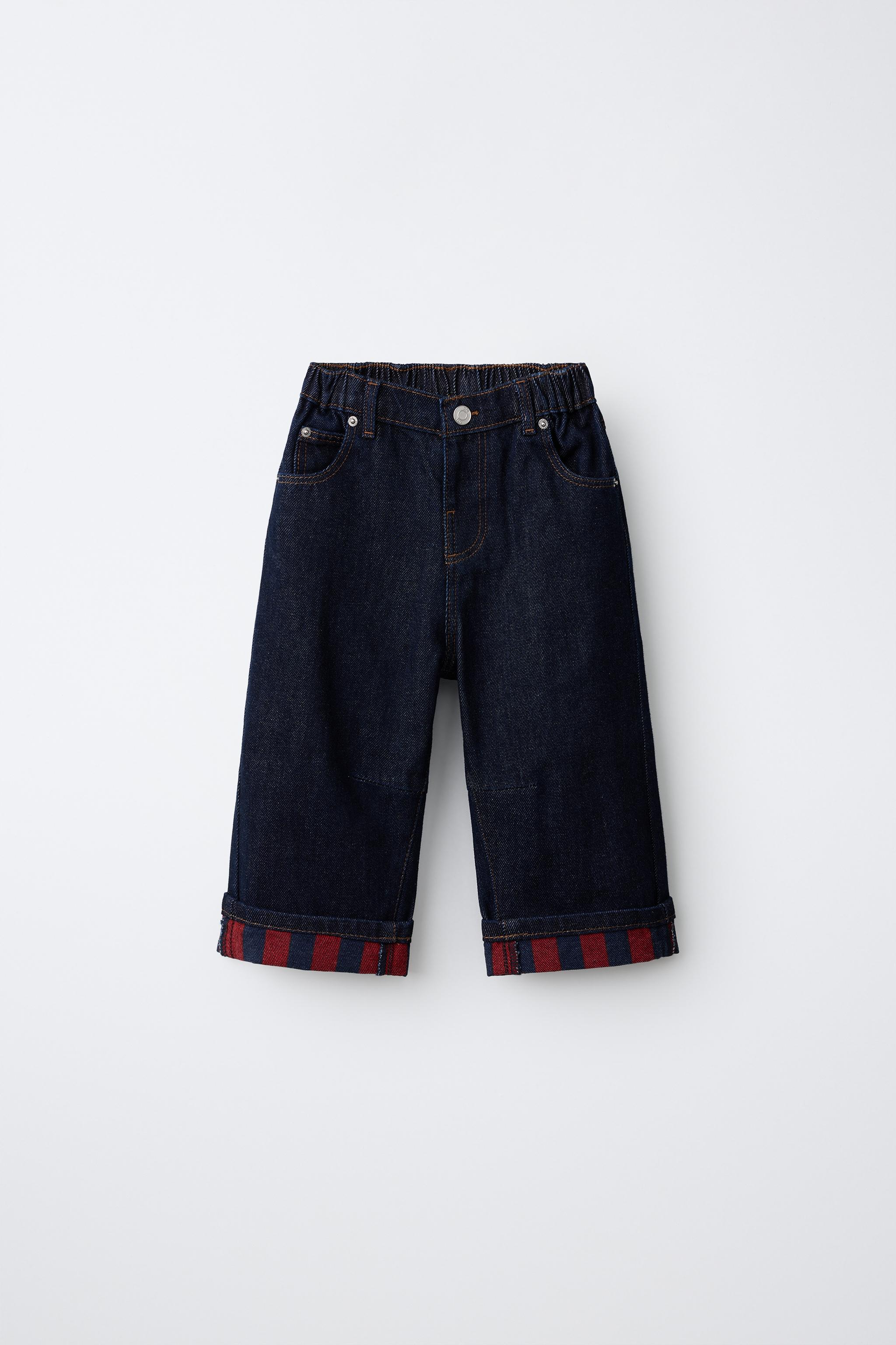 JEANS BAGGY BAJO VUELTA RAYAS