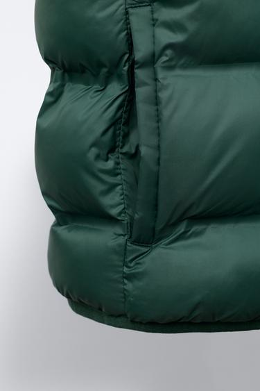 ULTRALIGHT WATER-REPELLENT GILET - Green by Zara - Image 4