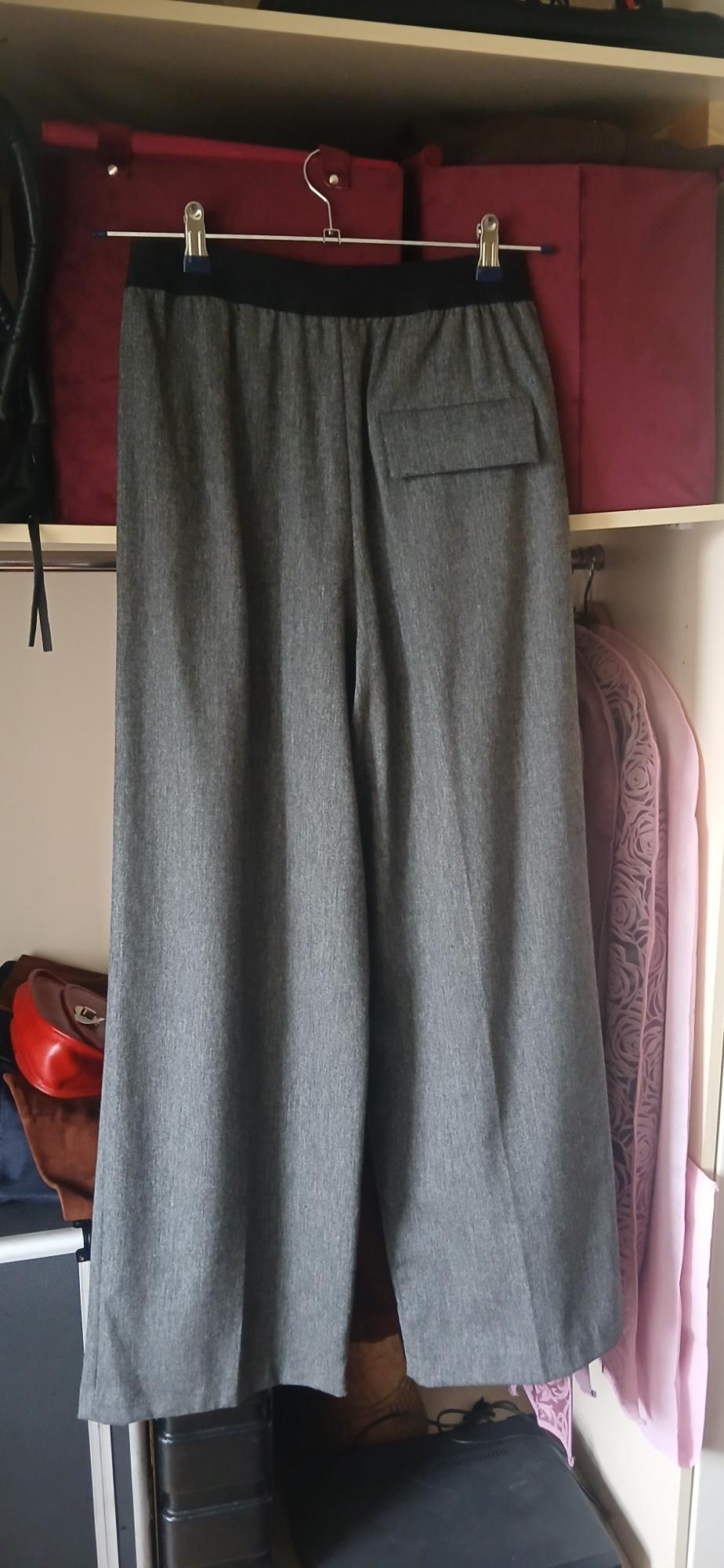 WIDE LEG SOFT TWEEDY LIKE PANTS - Image 2