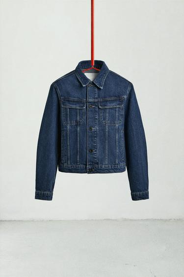 جاكيت دنيم RELAXED FIT - أزرق الخاص بـ Zara