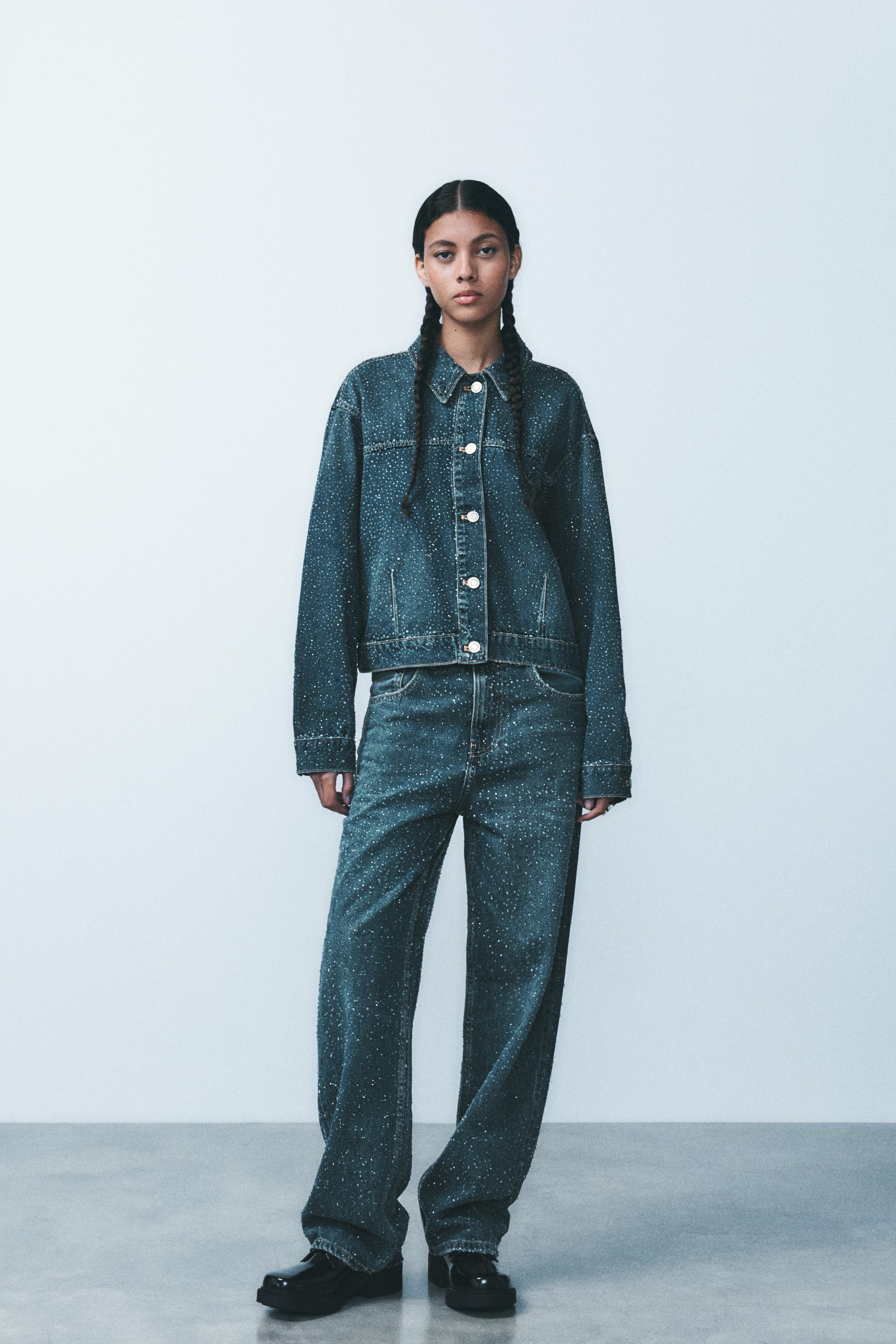 Zara Mom Jeans Jeans Flecos Zara 1465 Slim-fit Mom Jeans Women's