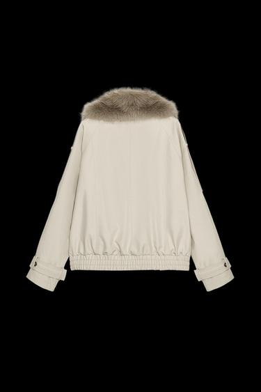 KURZER WASSERABWEISENDER TRENCHCOAT ZW COLLECTION - Cremefarben von Zara