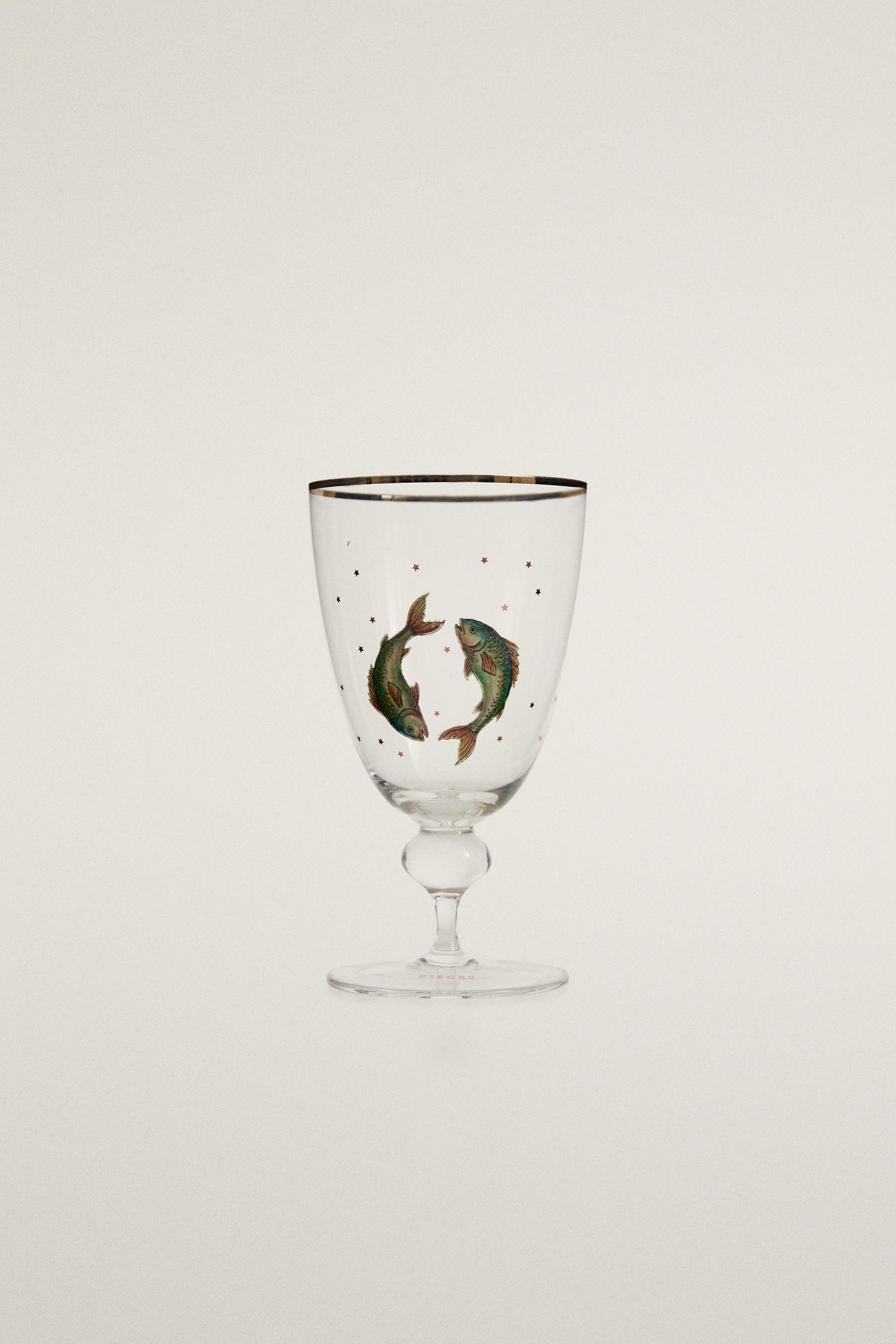 PISCES ZODIAC GLASS | MARISA BERENSON