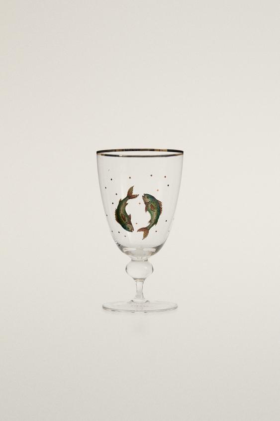 PISCES ZODIAC GLASS | MARISA BERENSON - Transparent by Zara - Image 0