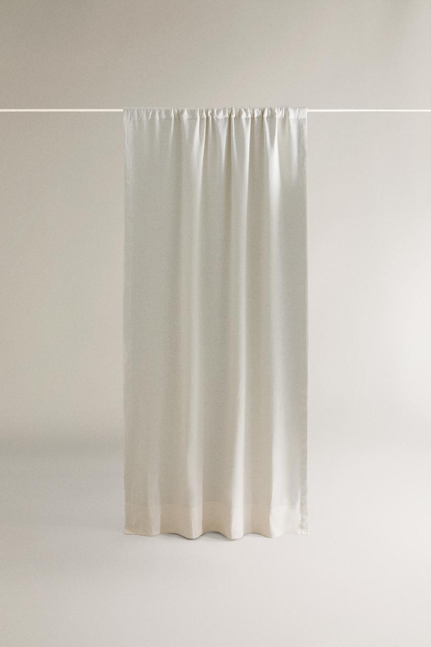 Tenda crema Astoria con nappe per passacavi 140 x 250 cm