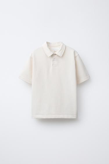 POLO SHIRT AND BERMUDA SHORTS SET - Ecru by Zara - Image 1