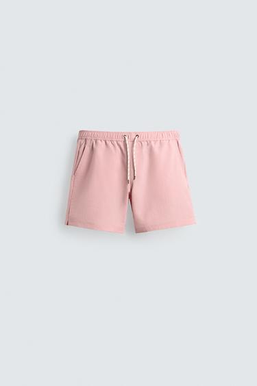 MAILLOT DE BAIN LONG EN SEERSUCKER - Rose de Zara