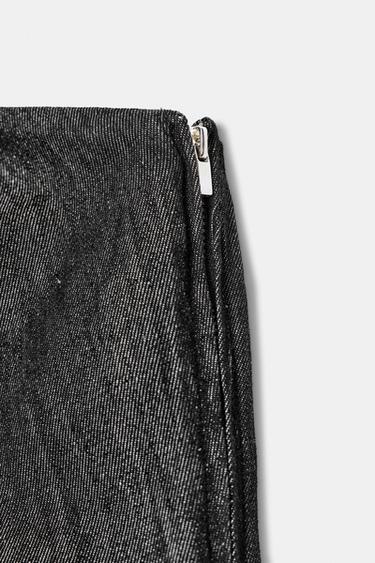 TRF DENIM BANDEAU JUMPSUIT - Black by Zara - Image 7