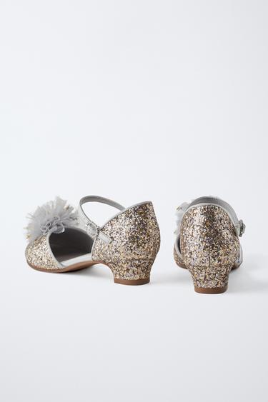 POMPOM HEELED SHOES - Silver by Zara - Image 4