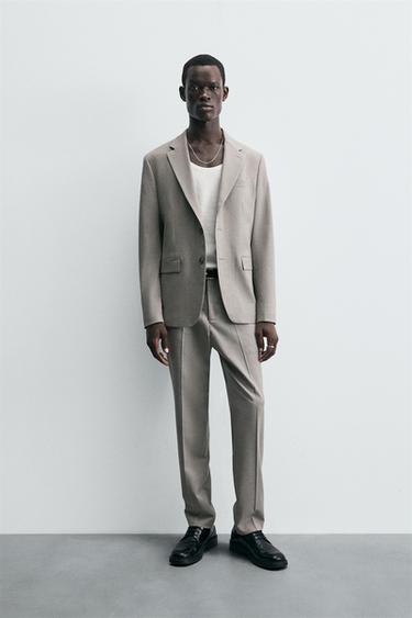 PANTALÓN TRAJE ESTRUCTURA - Piedra de Zara - Imagen 0
