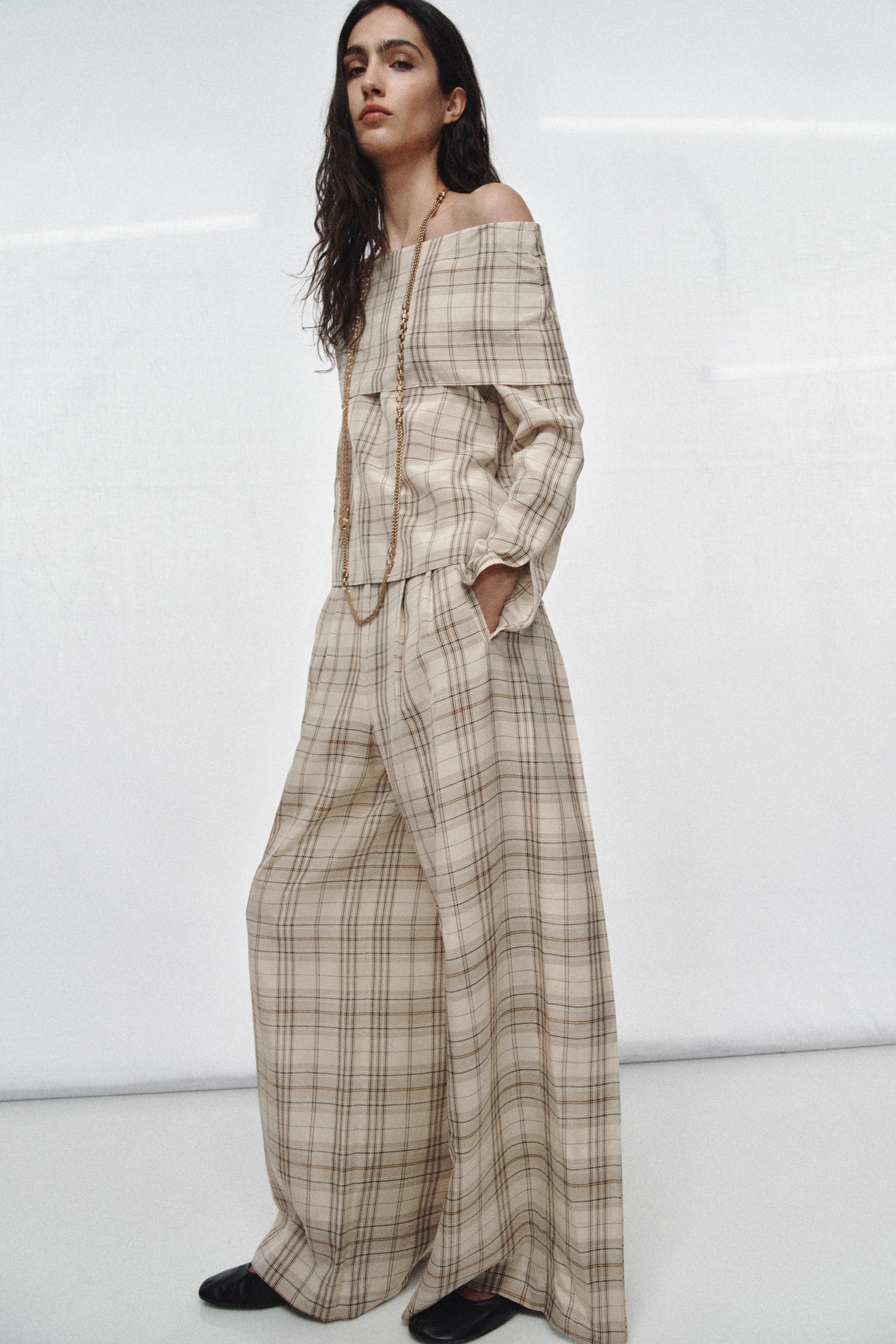 PLAID PANTS ZW COLLECTION