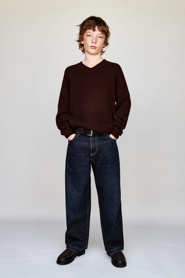 QUẦN JEANS DÁNG BAGGY ỐNG RỘNG - Xanh dương từ Zara