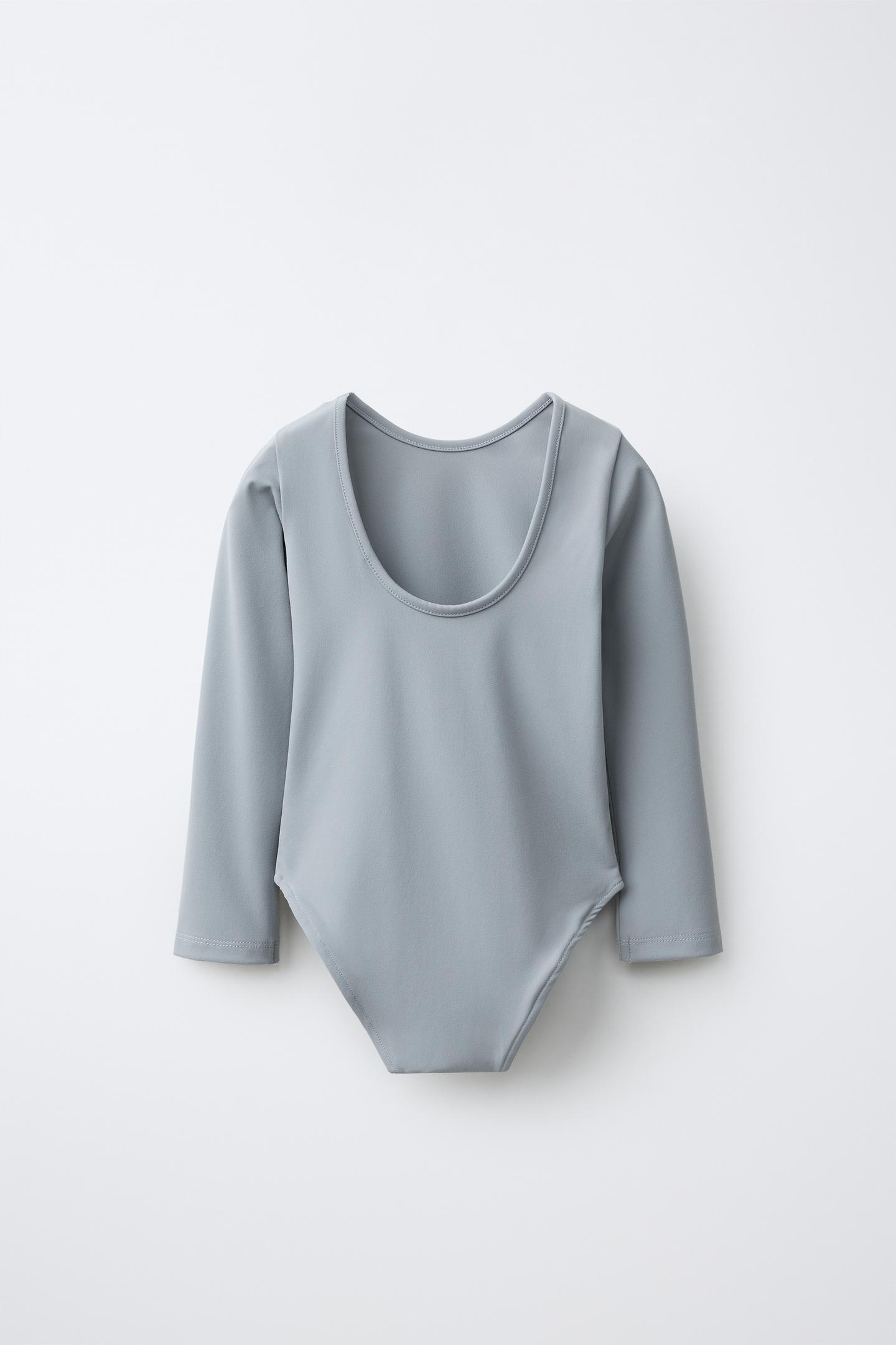 Боди Technical Ballet для детей — Zara, цвет: Серый — фото 2