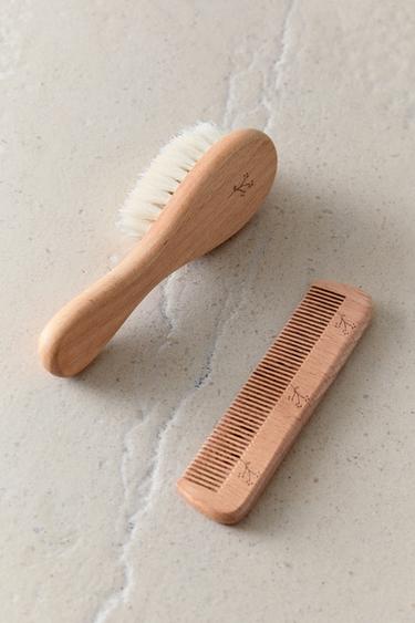 ENSEMBLE BROSSE PEIGNE FLEUR - Marron de Zara - Image 5