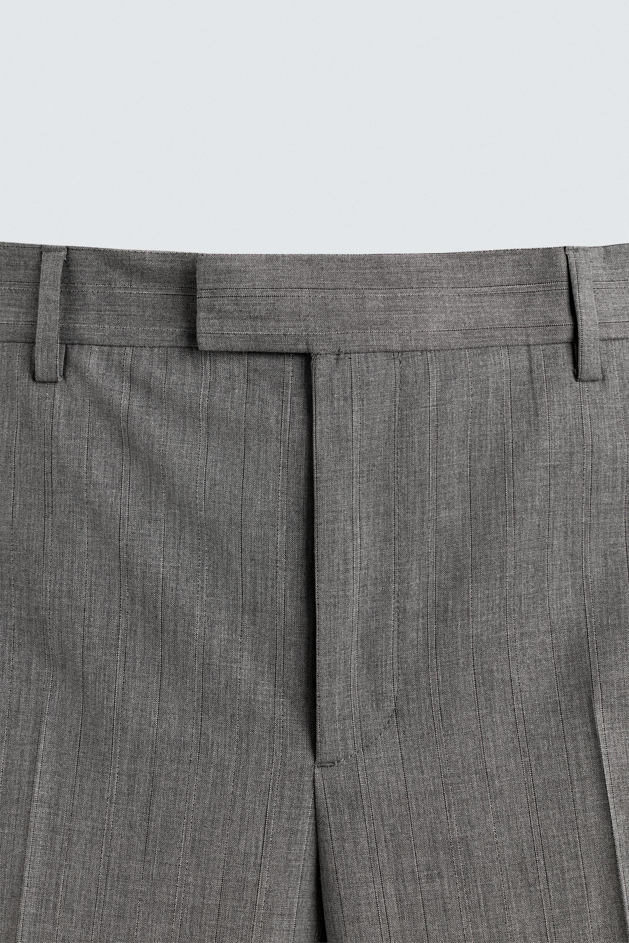 PANTALON DE COSTUME FLARE À RAYURES