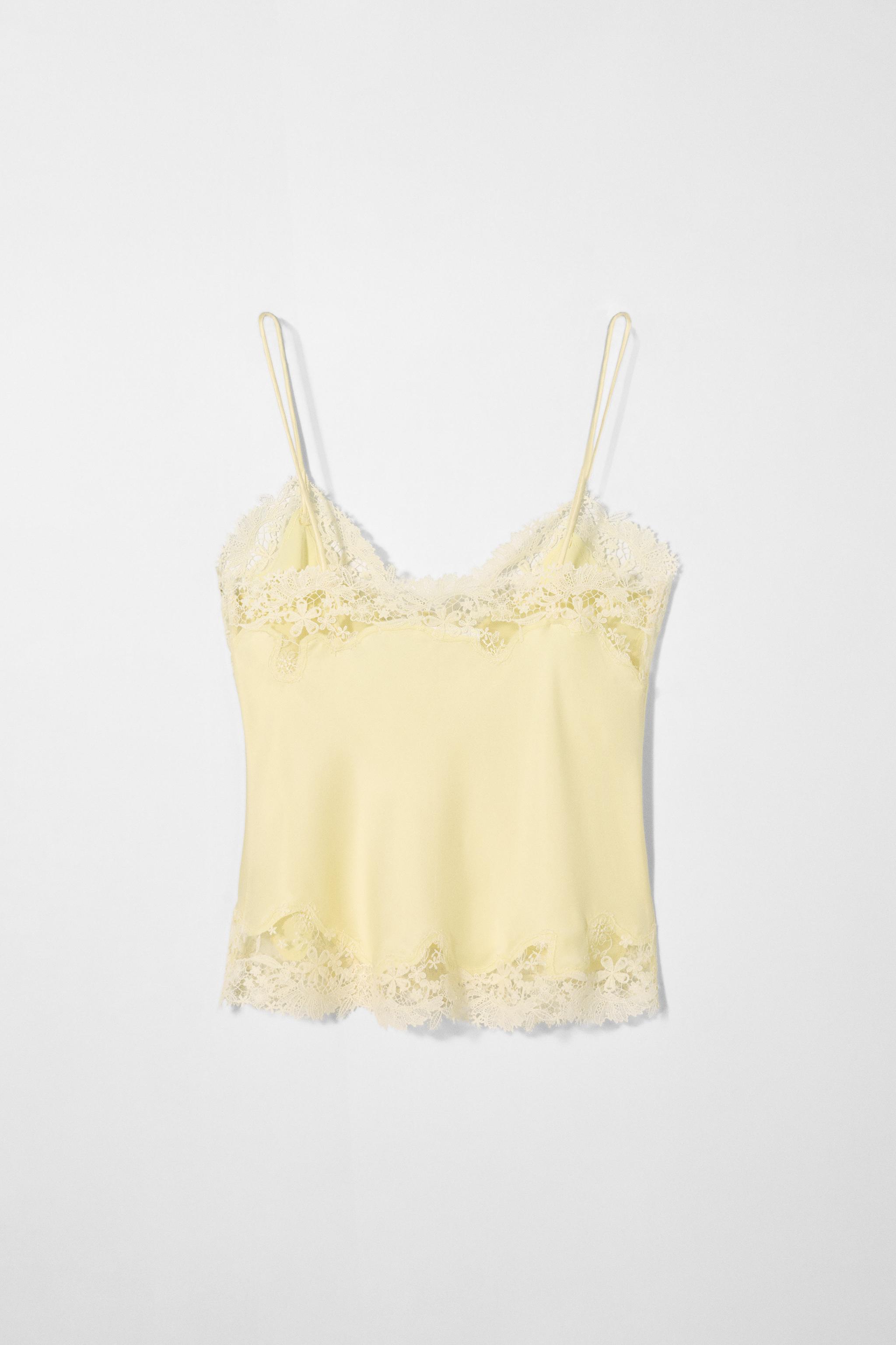 sahara×YOLK Sheer Top / Calla lily Ulla Johnson Carla Top - Calla Lily | Garmentory