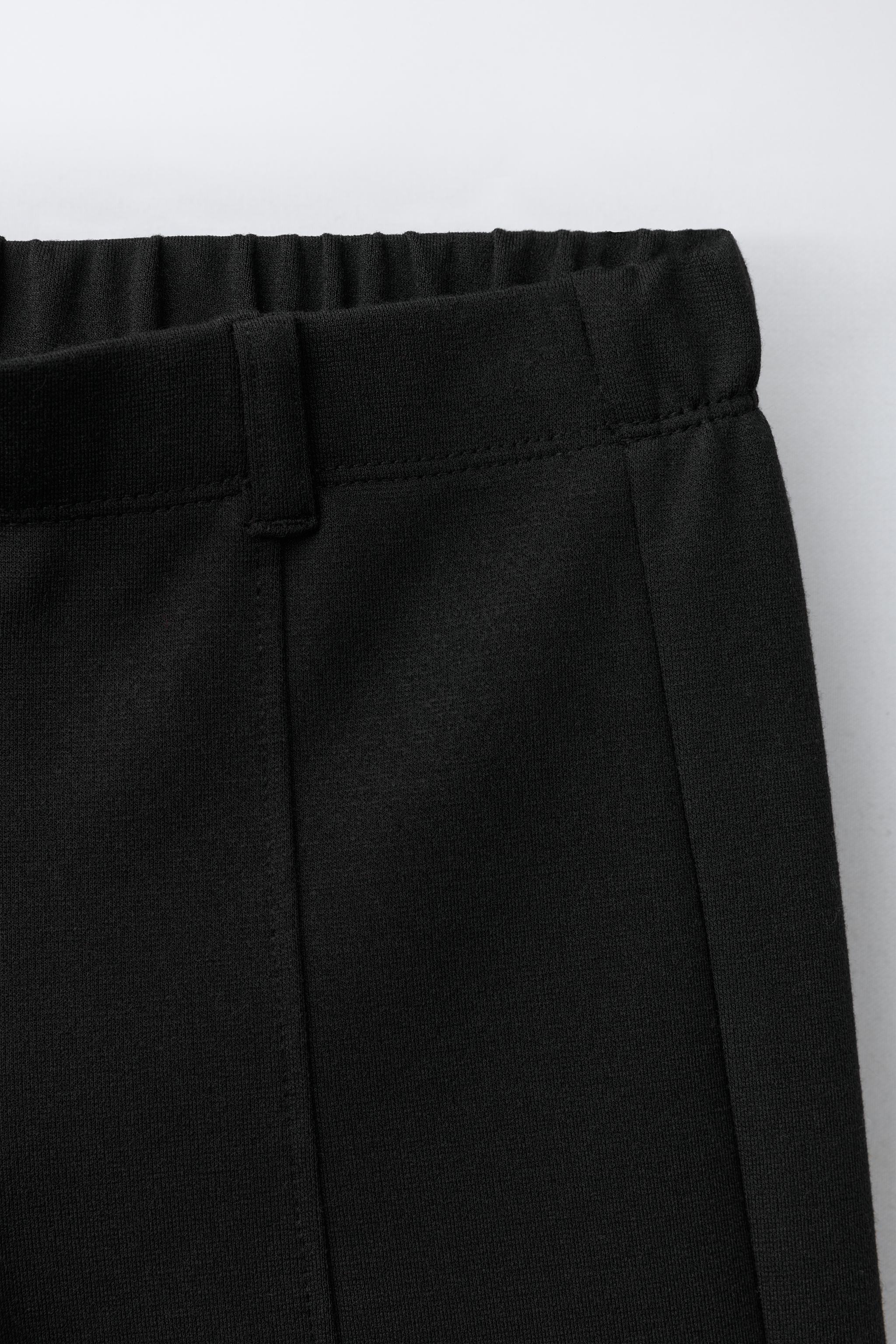PONTE KNIT WIDE LEG PANTS