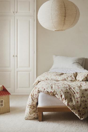 KIDS' FLORAL COTTON DUVET COVER - Multicoloured by Zara