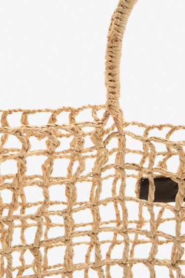RAFFIA MAXI TOTE BAG LIMITED EDITION - Light beige by Zara - Image 3