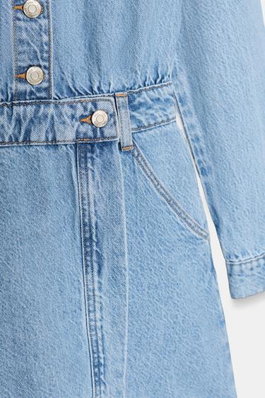 KURZES Z1975 JEANSKLEID - Mittelblau von Zara