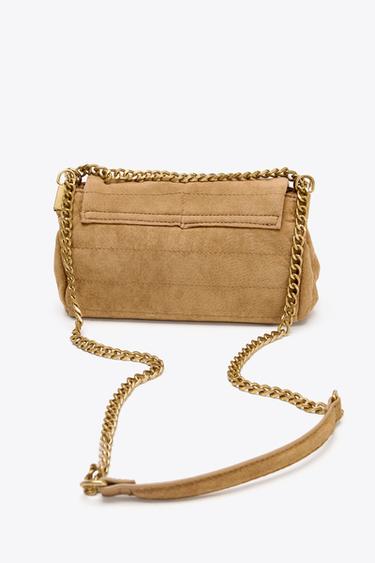 MINI SAC CITY EN DAIM - SABLE/MARRON de Zara - Image 2