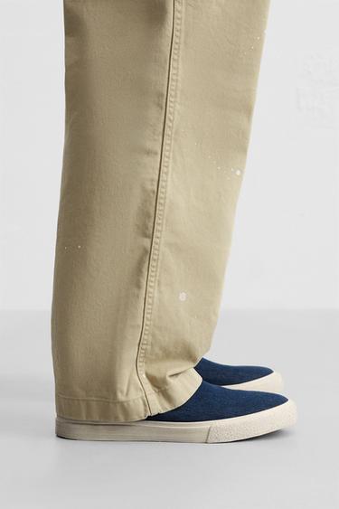 Zara DENIM SNEAKERS - Dark Blue - Image 0