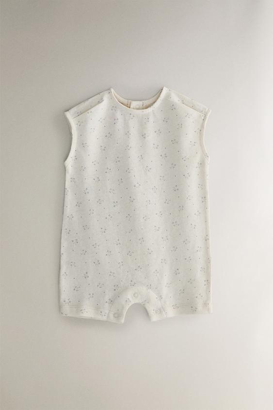 EMBROIDERED SHORT JUMPSUIT