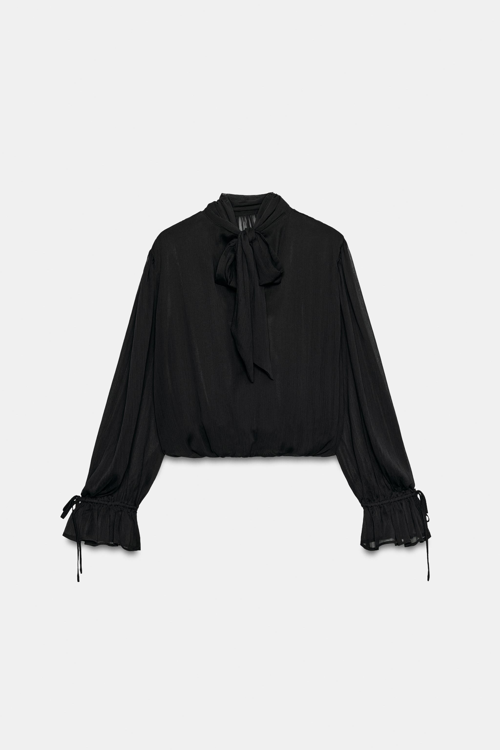 Боди DRAPED BACK-TIE — Zara — фото 8