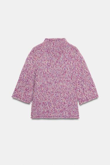 PULL EN MAILLE MULTICOLORE - Multicolore de Zara - Image 1
