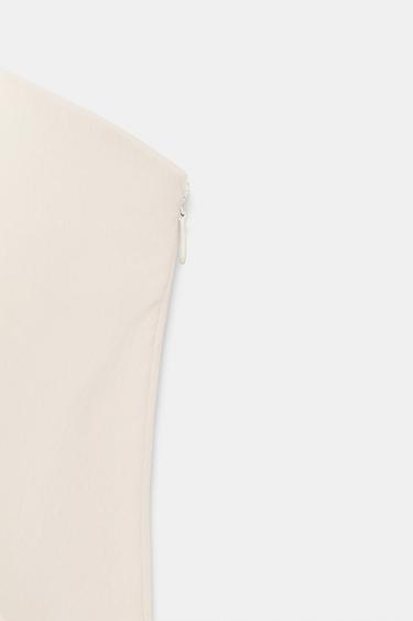 SWEETHEART NECKLINE BALLOON DRESS - Pale pink by Zara - Image 6