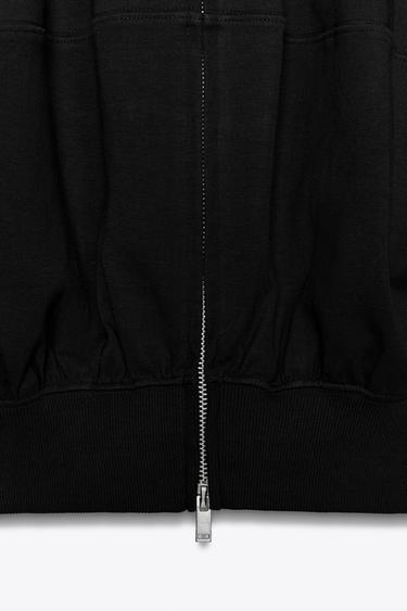 VESTE BOMBER INTERLOCK - Noir de Zara - Image 7