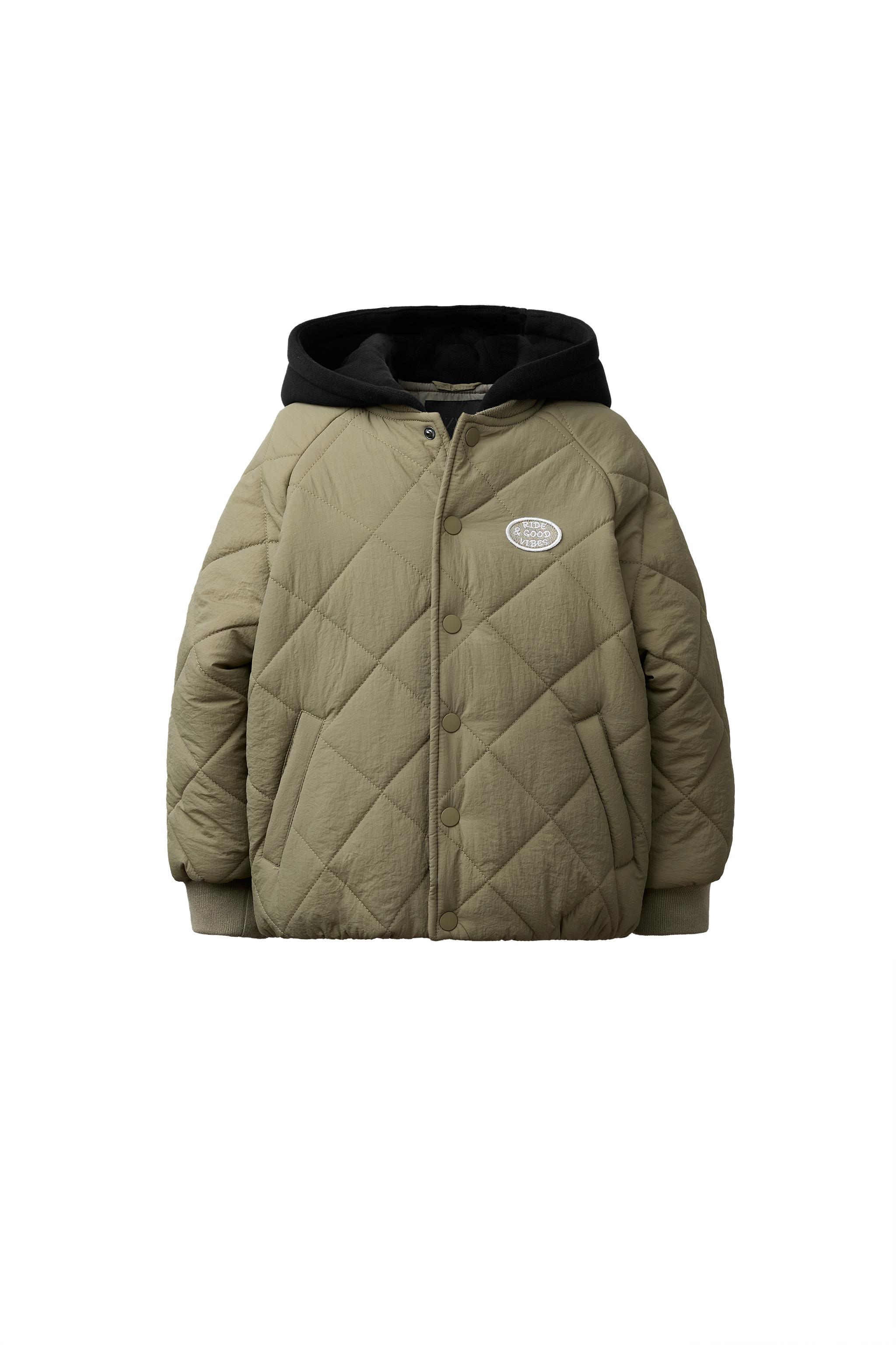 ZARA コントラストカラーパフジャケット 水色 M コントラストカラーパフジャケット - 空色 | ZARA Japan / 日本